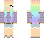 rainbow pastel girl