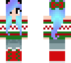 a cute chrismas cat girl