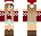 cute girl with beter christmas eyes