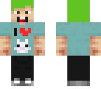 denis with green hair