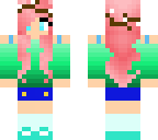 pink hair nature girl