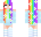 pretty rainbow girl