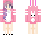 purple haired bunny 