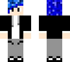 blue haired boy