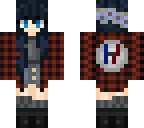 blue haired girl
