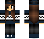 blue winter girl