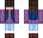 custom skin - purple sweater girl