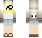 cute cat girl with short blond hair