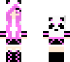 panda girl - magneta