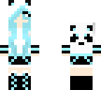 panda girl - sky blue