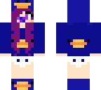 blue and purple baby duck girl