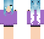 blue hair oc
