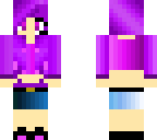 gamer purple girl