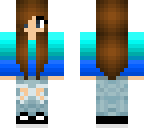 girl w blue ombre sweater