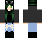 green haired girl