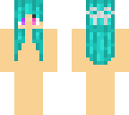 hair base - aqua with bow