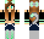 mint cat girl