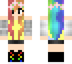 pastel rainbow girl