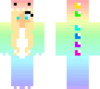 rainbow blond dino