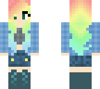 rainbow cute girl