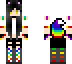 rainbow wolf girl