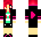 red velvet gamer girl with jacket