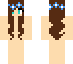 blue flower girl
