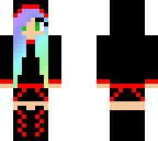 neon red girl