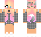 pink kawaii wolf girl