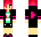 red velvet gamer girl with jacket