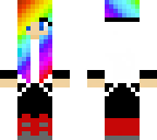 cool rainbow haired girl