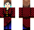 girl with checkered coat
