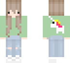 kawaii chibi with unicorn
