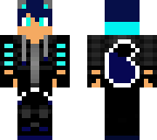 light blue and dark blue wolf boy
