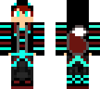 light blue and dark red fox boy