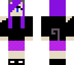 purple cat person