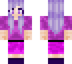 purple girl with lilac hair