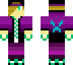 purple green boy