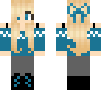 blue winter girl
