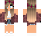 girl in summertime with brown hair and blue eyes