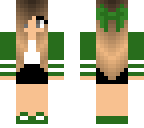 green cheerleader
