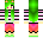 green haired girl