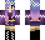 purple flower crown girl