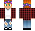 red hair flower crown boy