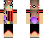 black and red