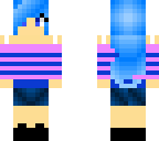 blue haird girl