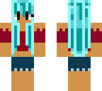 blue haired girl