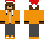 cool christmas bear orange