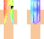 rainbow hair skin base