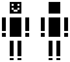 white pixel man